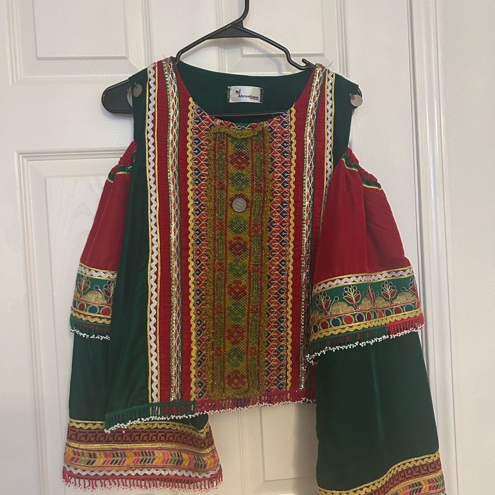 Colorful Ethnic Top Handmade by Afghan Women in Afghanistan Local Designer
